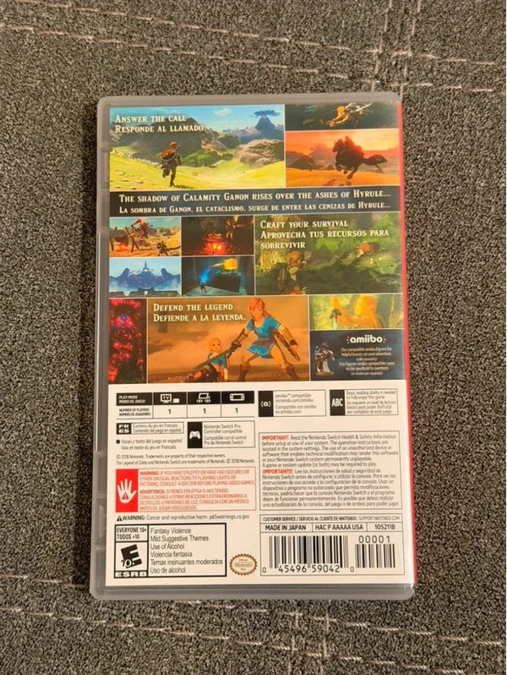 Zelda Breath of the Wild for Nintendo Switch
